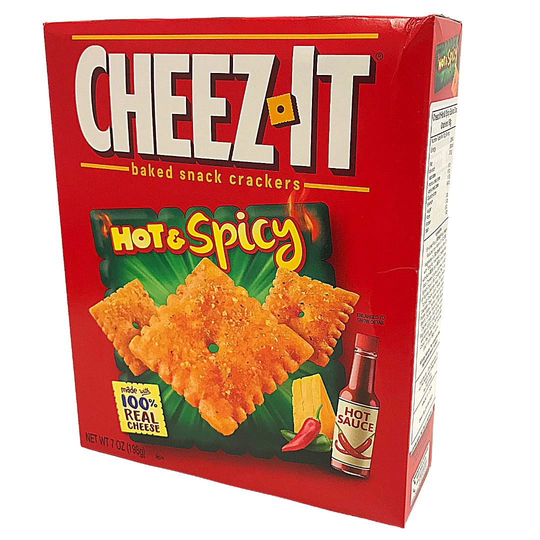 Cheez It Hot & Spicy Baked Snack Cracker (12 x 198g) JDM Distributors Ltd