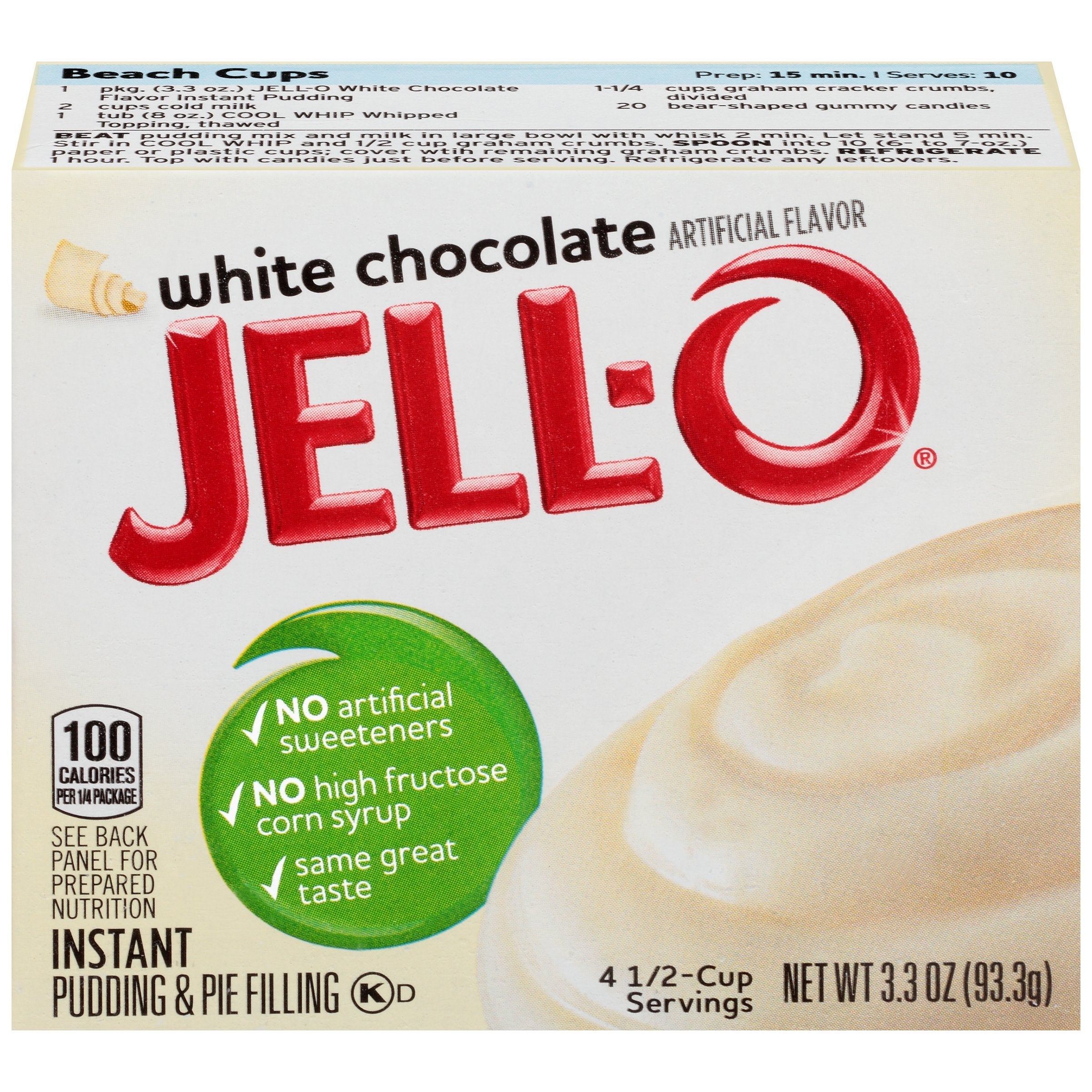 Jell-O White Chocolate Instant Pudding Pie Filling (24 x 92g