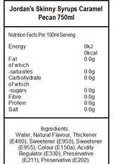 Skinny Mixes Sugar Free Caramel Pecan (6 x 750ml)