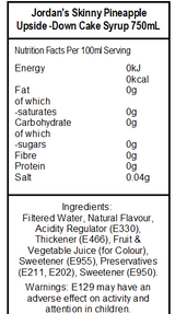 Skinny Mixes Sugar Free Pineapple Upside Down (6 x 750ml)