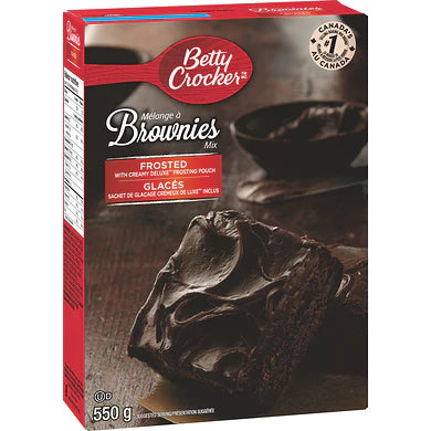 Betty Crocker Brownie Mix Frosted (12 x 550g) {Canadian}