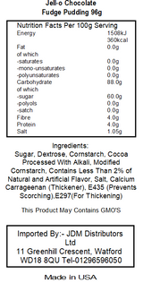 Jell-O Chocolate Fudge Instant Pudding & Pie Filling (24 x 96g)