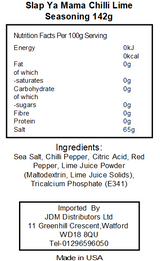 Walker & Sons Slap Ya Mama Chili Lime Seasoning (6 x 141g)