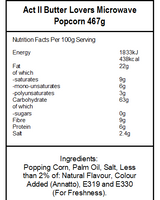 Act II Movie Theater Butter Lovers Microwave Popcorn (6 x 467g)