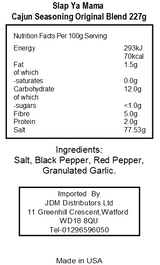 Walker & Sons Slap Ya Mama Original Blend Cajun Seasoning (6 x 454g)