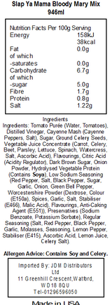 Slap Ya Mama Bloody Mary Mix (12 x 946ml)