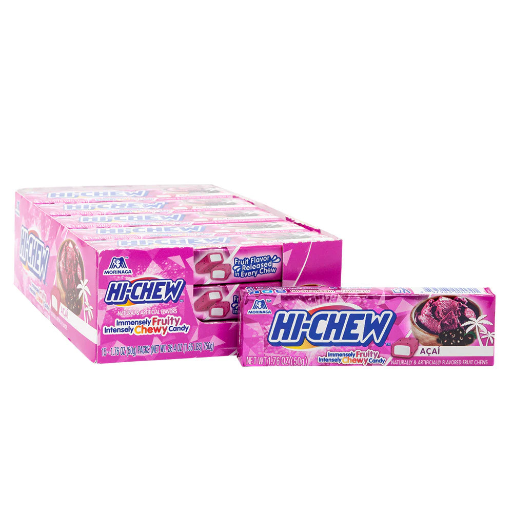 Morinaga HiChew Acai Flavoured Chewy Candy (15 x 50g) JDM