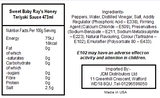 Sweet Baby Ray's Honey Teriyaki Sauce & Marinade (6 x 473ml)