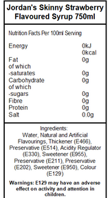 Skinny Mixes Sugar Free Strawberry (6 x 750ml)