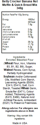 Betty Crocker Banana Nut Muffin & Quick Bread Mix (12 x 348g)