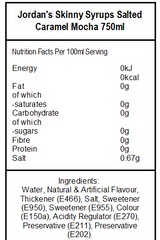 Skinny Mixes Sugar Free Salted Caramel Mocha (6 x 750ml)