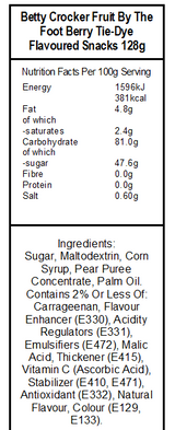 BC Fruit by the Foot Berry Tie Dye (8 x 127g)