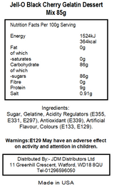 Jell-O Gelatin Black Cherry Dessert (24 x 85g)