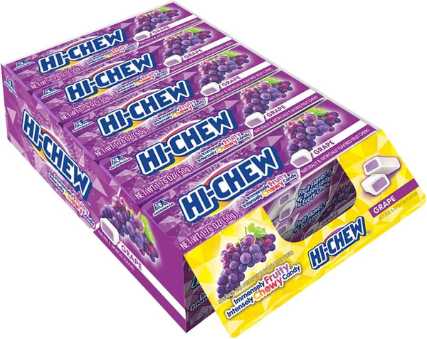 Morinaga Hi-Chew Grape Flavoured Chewy Candy (15 x 50g)