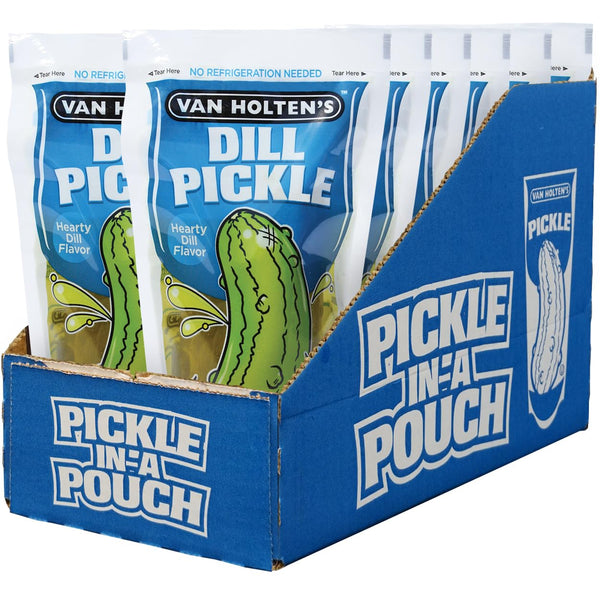 Van Holten's Pickle-In-A-Pouch Pickle Hearty Dill Flavour 12ct