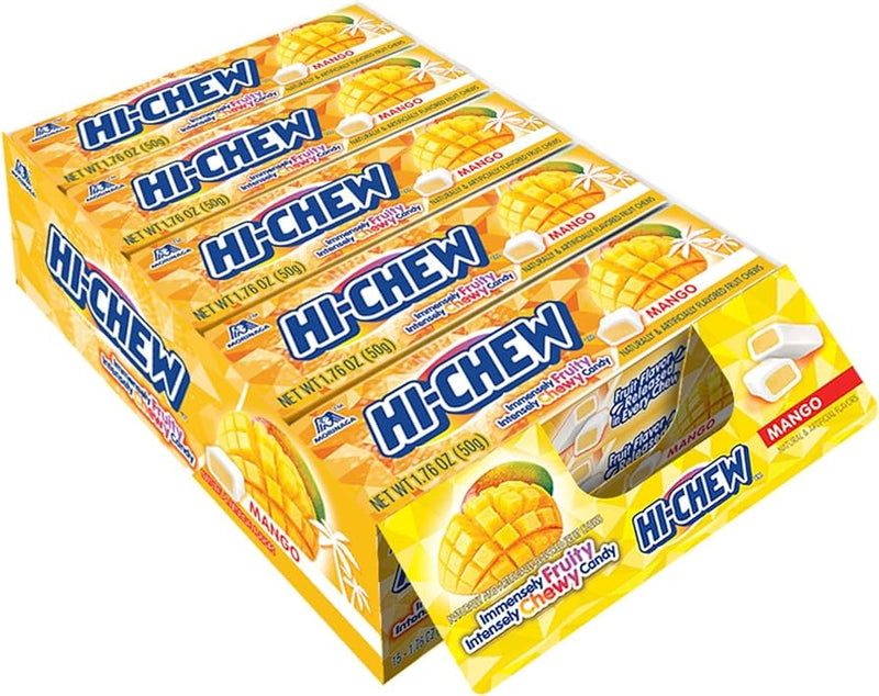 Morinaga Hi-Chew Mango Flavoured Chewy Candy (15 x 50g)