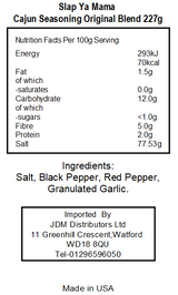 Walker & Sons Slap Ya Mama Original Blend Cajun Seasoning (6 x 227g)