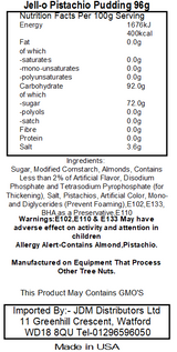 Jell-O Pistachio Instant Pudding & Pie Filling (24 x 96g)