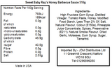 Sweet Baby Ray's Honey Barbecue Sauce (12 x 510g)