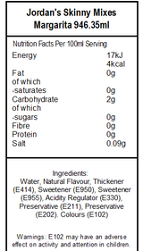 Skinny Margarita Mix (6 x 946ml)
