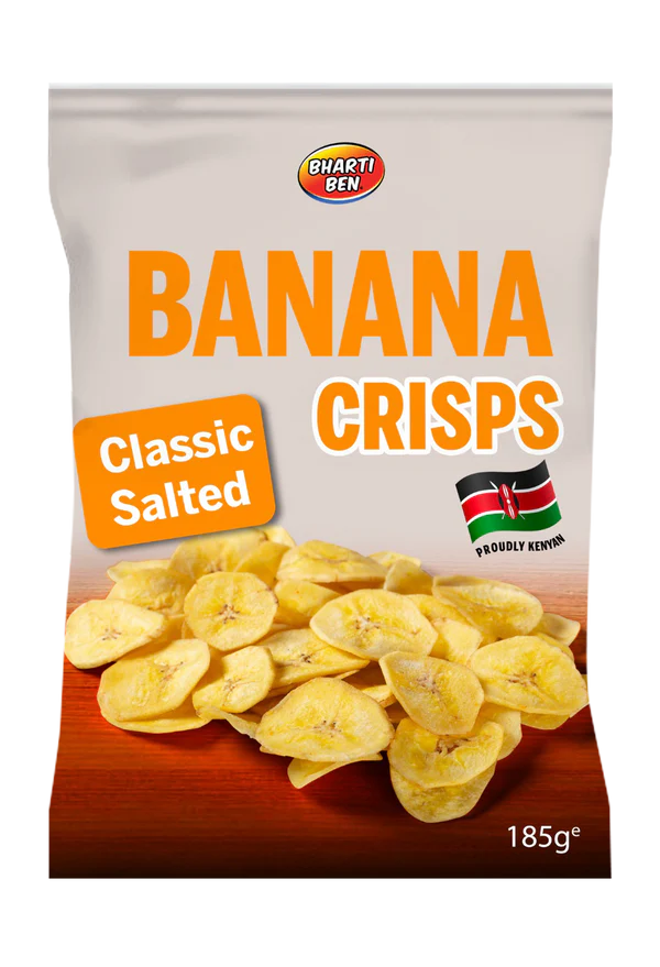 Bhartiben Round Banana Crisps Classic Salted 12 x 200g