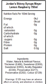 Skinny Mixes Sugar Free Meyer Lemon Raspberry Infusion (6 x 750ml)