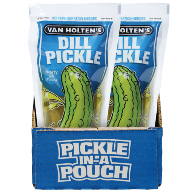 Van Holten's Pickle-In-A-Pouch Pickle Hearty Dill Flavour 12ct