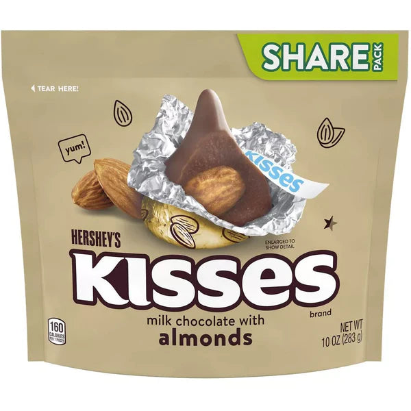 Hershey's Kisses Milk Chocolate with Almond (8 x 283g)