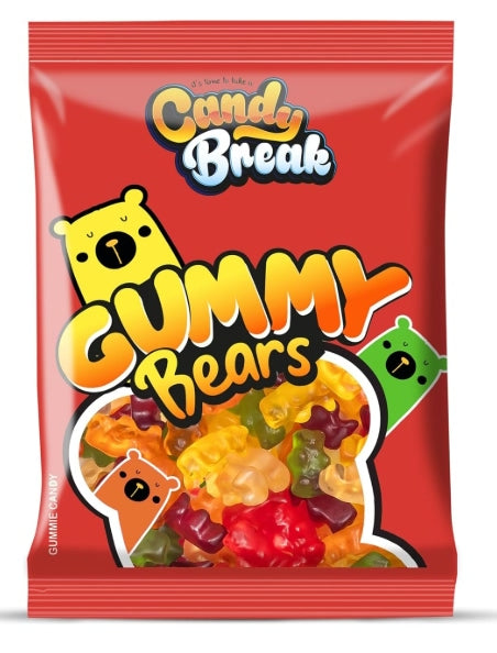 Halal Candy Break Gummy Bears Bag (12 x 113g)