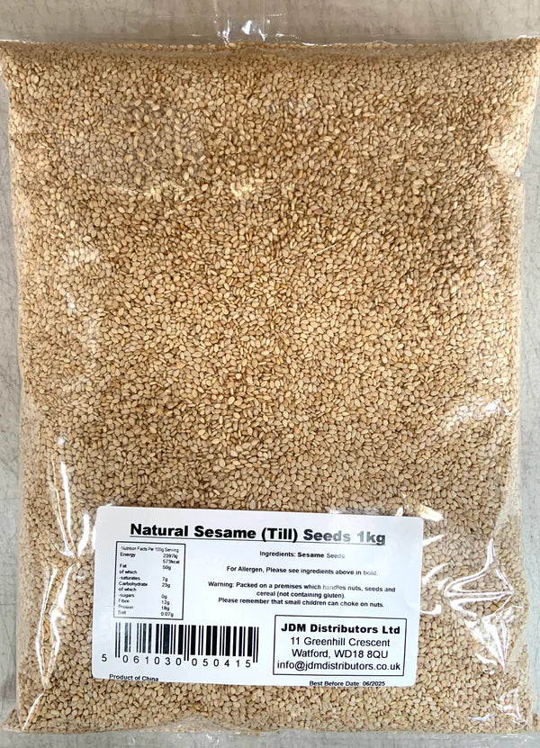 JDM Natural Sesame (Till) Seeds 8 x 1kg