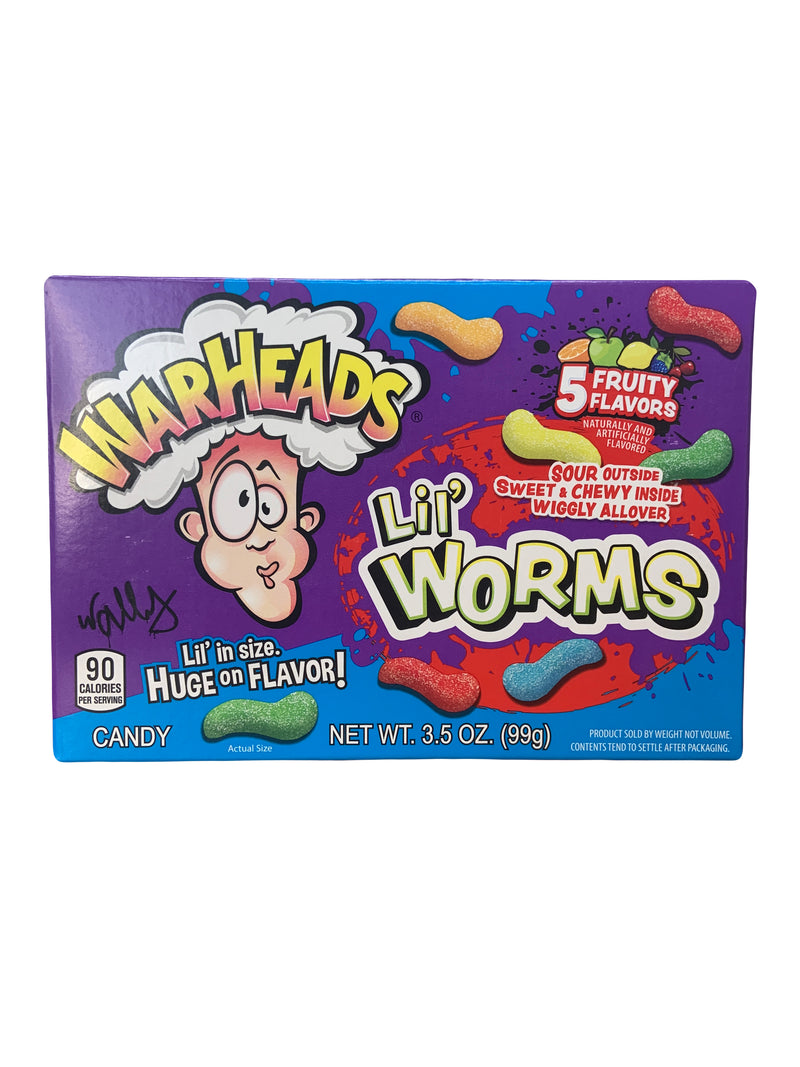 Warheads Lil Worms Candy Box (12 x 99g)