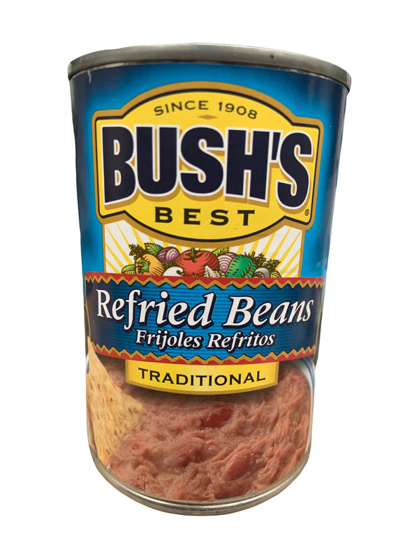 Bush's Best Refried Beans Traditional Beans (12 x 454g)