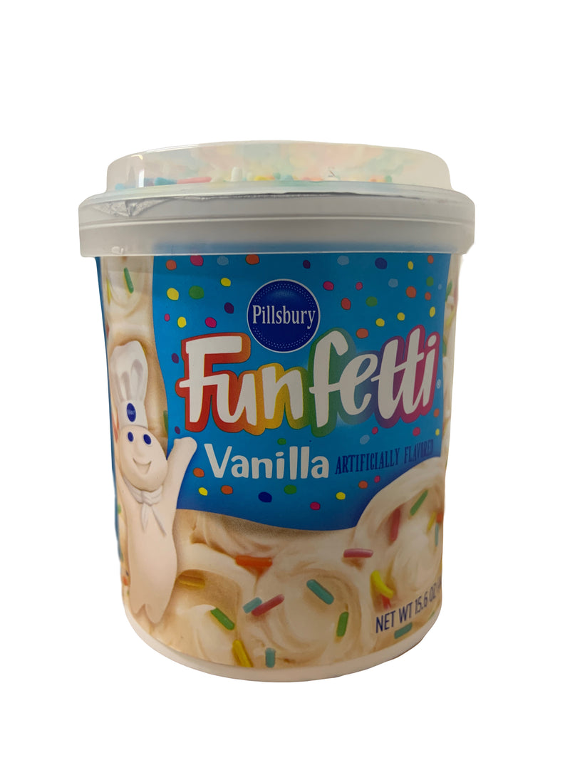 Pillsbury FROSTING Funfetti Confetti Vanilla Frosting (8 x 453g)