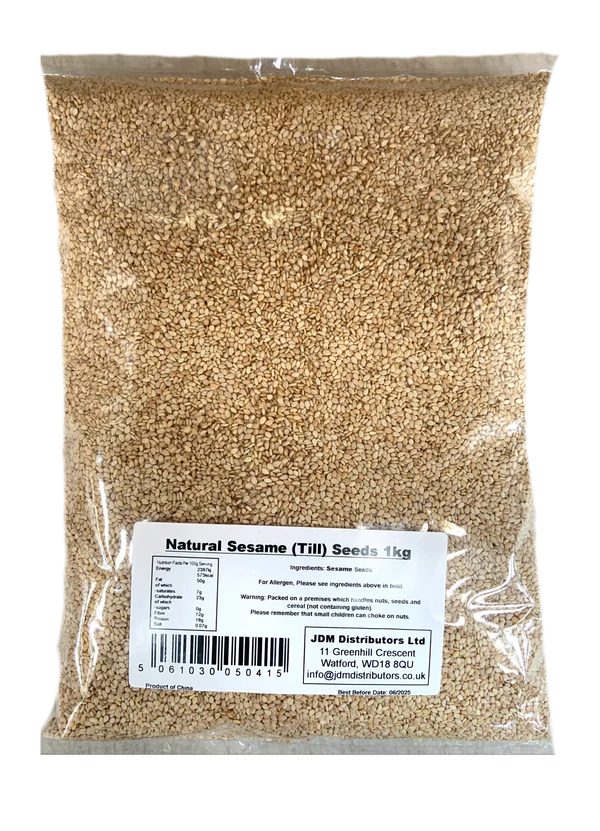 JDM Natural Sesame (Till) Seeds 8 x 1kg