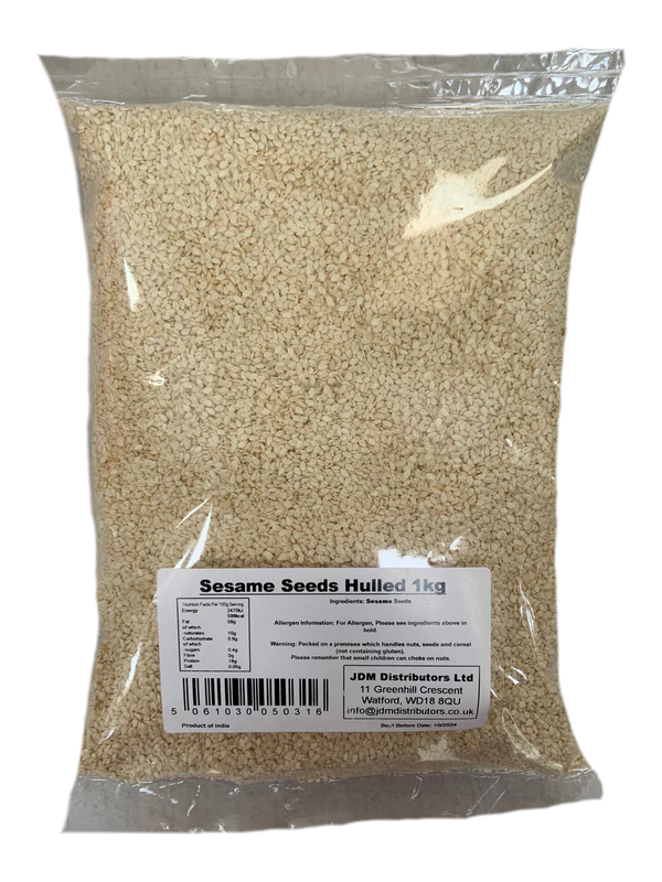 JDM Sesame (Till) Seeds Hulled 8 x 1kg