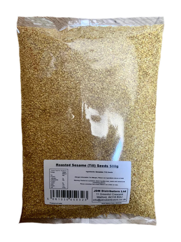 JDM Roasted Sesame (Till) Seeds 8 x 500g