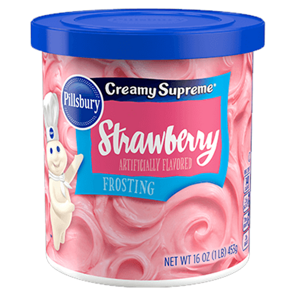 Pillsbury Creamy Supreme Strawberry Frosting (8 x 442g)