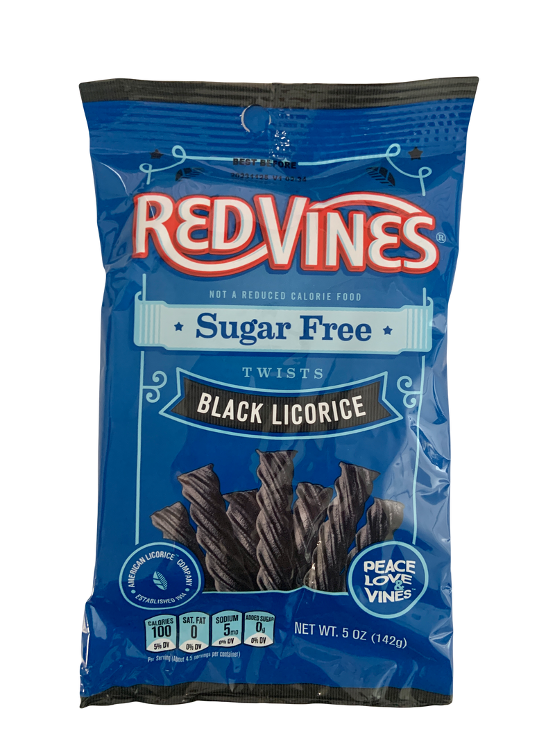 Red Vines Sugar Free Licorice Twists 5oz 1/12ct (12 x 141g )