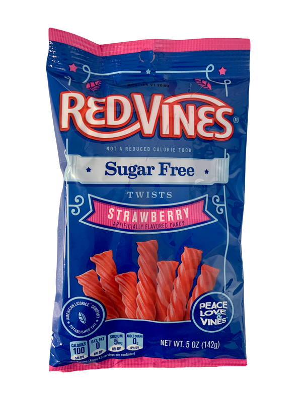 Red Vines Sugar Free Strawberry Twists 5oz 1/12ct (12x 141g)