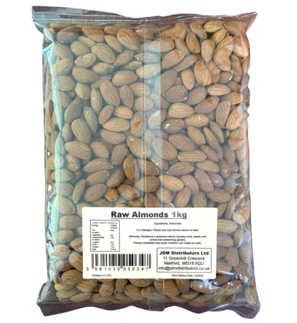 JDM Raw Almonds 8 x 1kg