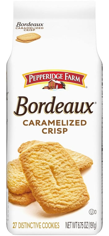 Pepperidge Farm Bordeaux Caramelized Crisp Distinctive Cookies (24 x 191g)