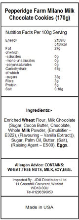 Pepperidge Farms Milano Milk Chocolate (24 x 170g)