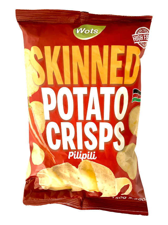 BhartiBen Skinned Potato Crisps Pilipili 12 x 150g