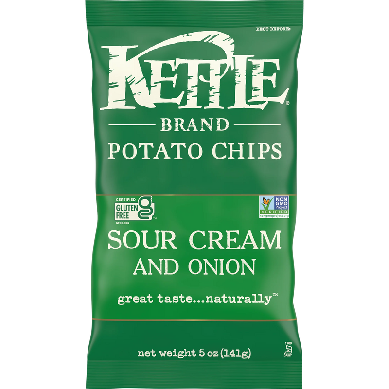 Kettle Sour Cream and Onion Potato Chips (15 x 141g)