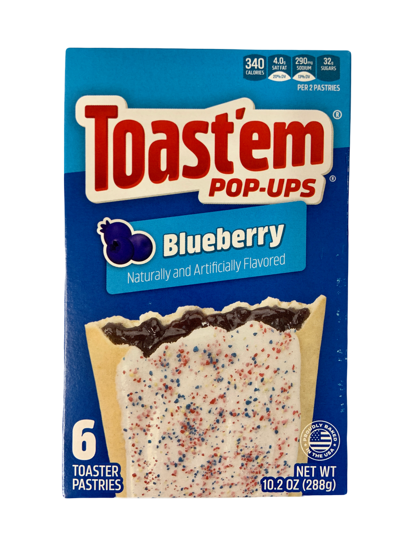 Toast'em Pop-Ups Frosted Blueberry Fruit Pastries (12 x 288g)