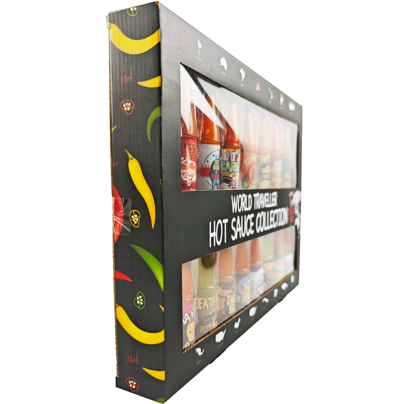 World Traveller Hot Sauce Collection (5 x 15ct) | Global Flavours in One Box