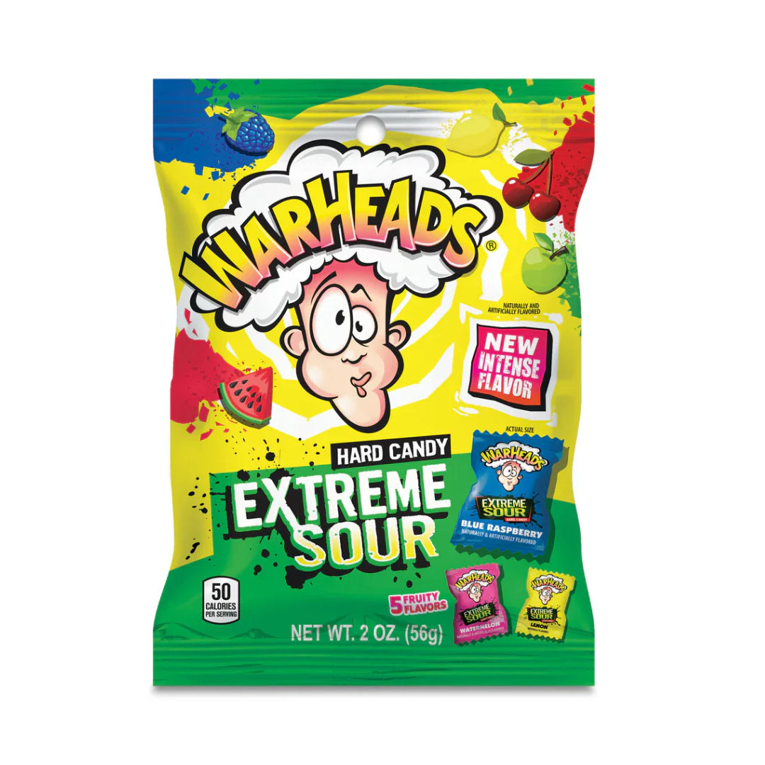 Distributor Assortment Warheads 5 Flavours Assorted Sour Hard Candy (12 x 56g) – JDM ...