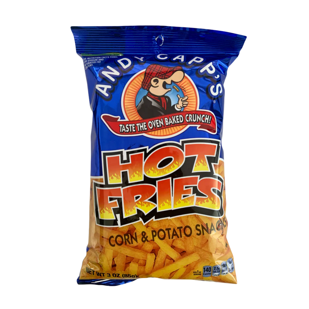 Andy Capp's Hot Fries Corn & Potato Snacks (12 x 85g) – JDM ...
