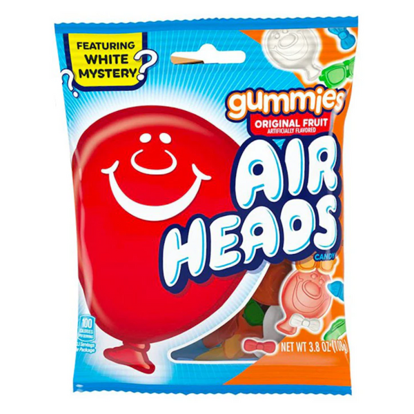 Airheads Original Fruit Gummies Candy (12 x 108g)