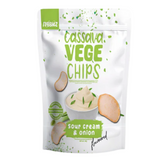 Nibblez Sour Cream & Onion Cassava Vege Chips (24 x 40g)